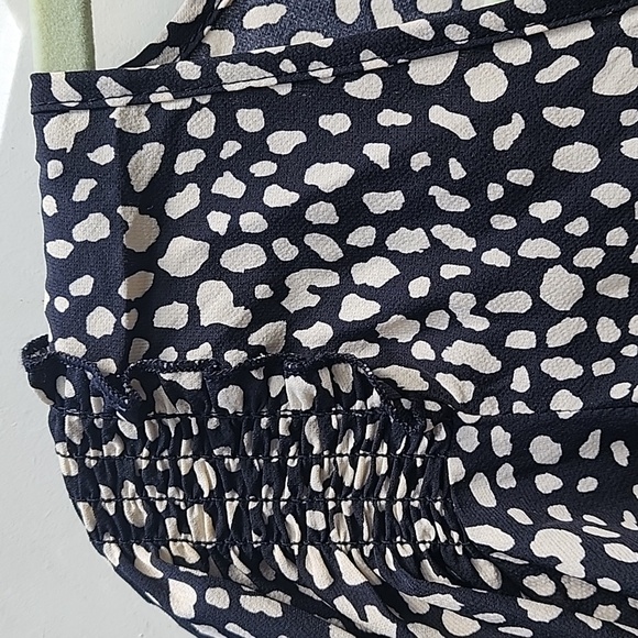 Umgee Cheetah Black Tan Babydoll Tunic Top Blouse Size Large - Picture 8 of 12